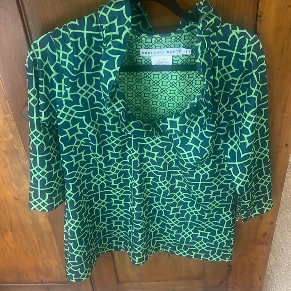 Gretchen Scott ruffle top